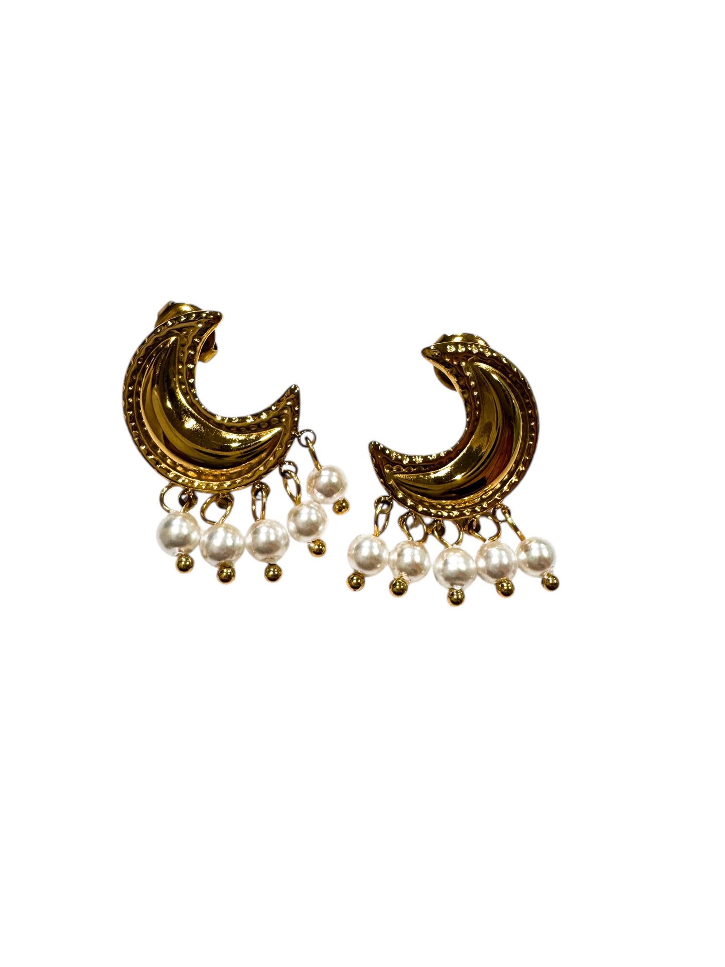 Moon Pearl Studs