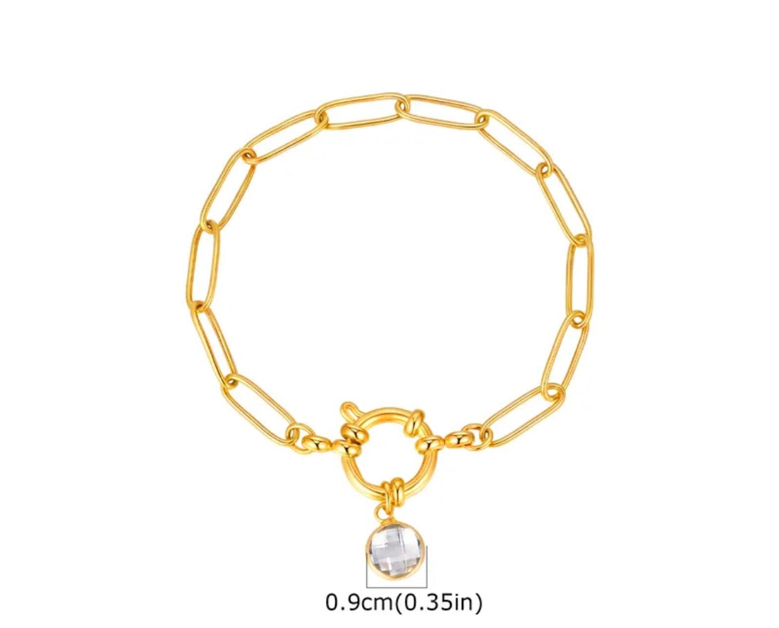 Charm Bracelet- Paperclip