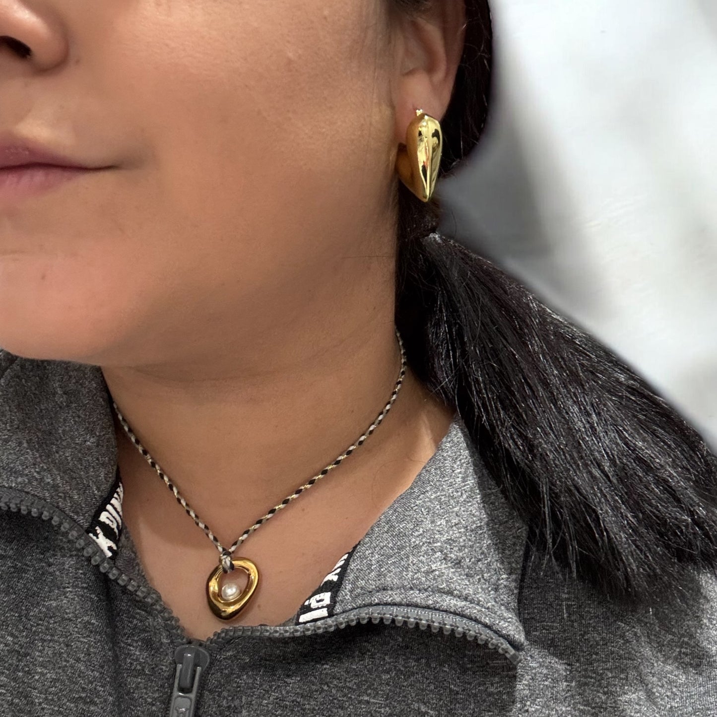 Heart Chunky Hoops