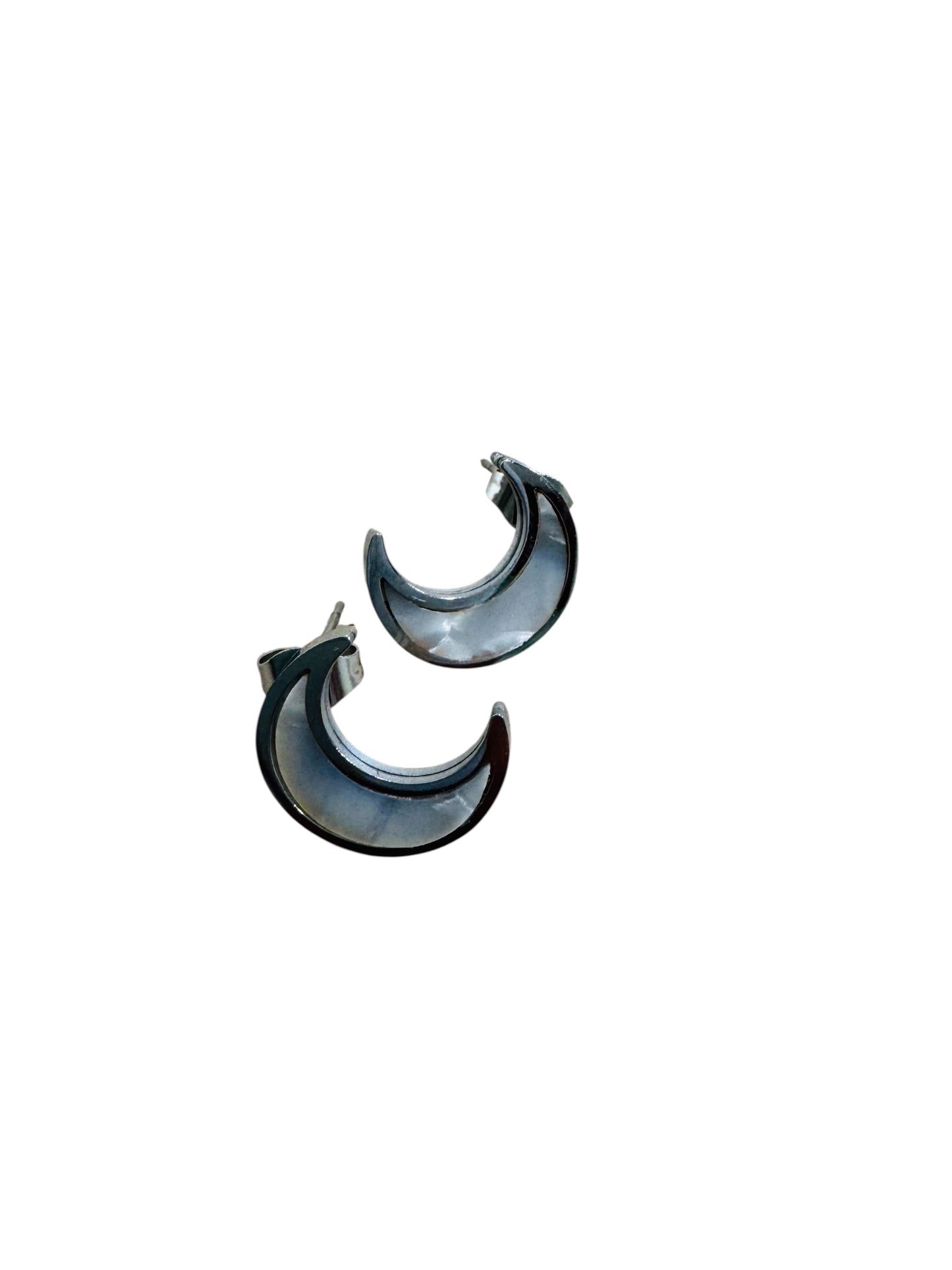 Moon Silver Studs