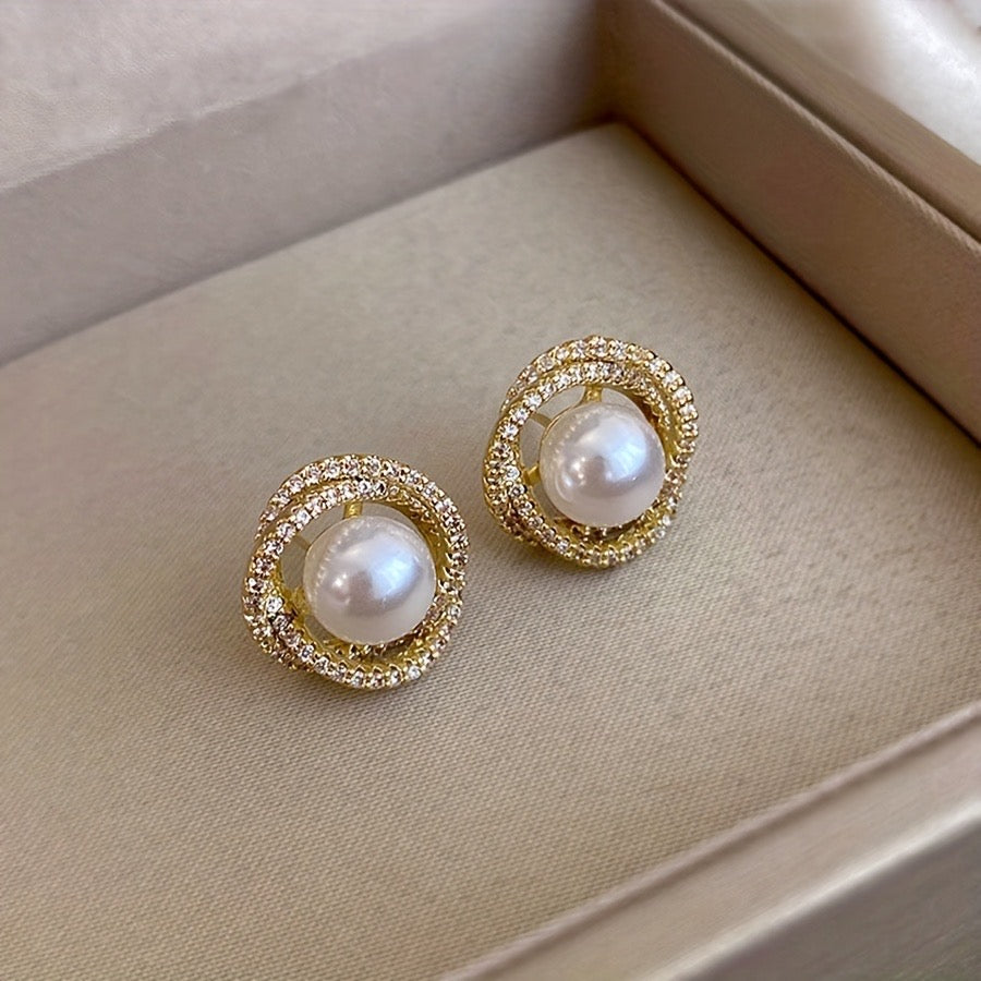 Pearl Spark Earrings