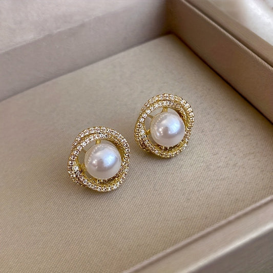 Pearl Spark Earrings