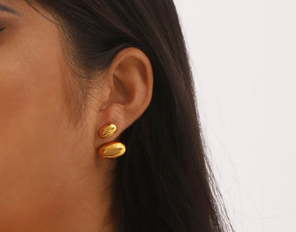 Silver Geo Earrings