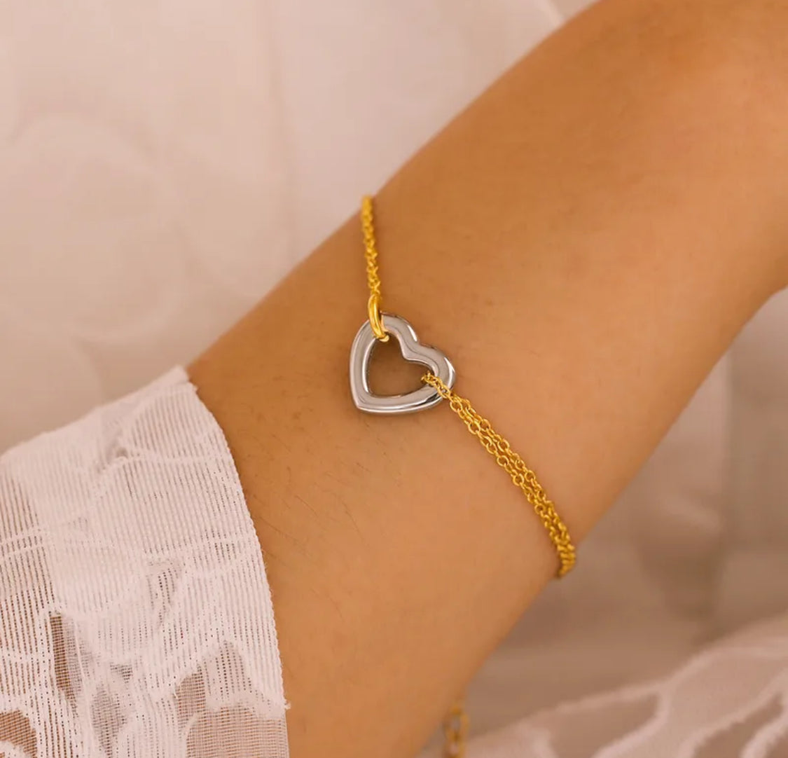 Double heart Bracelet