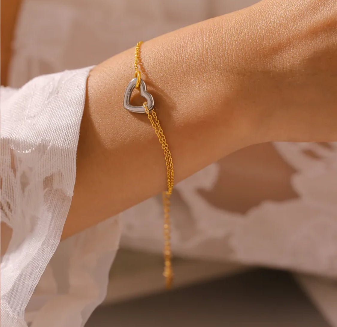 Double heart Bracelet
