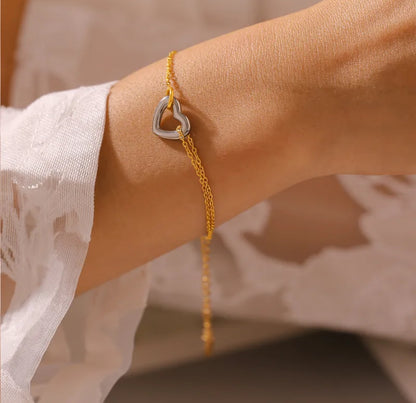Double heart Bracelet