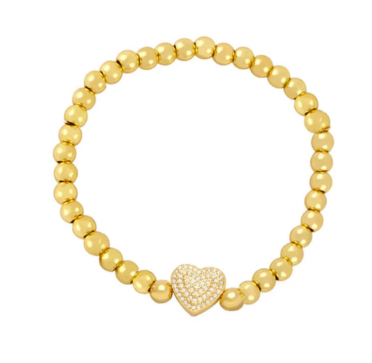 Crystal Heart Bracelet