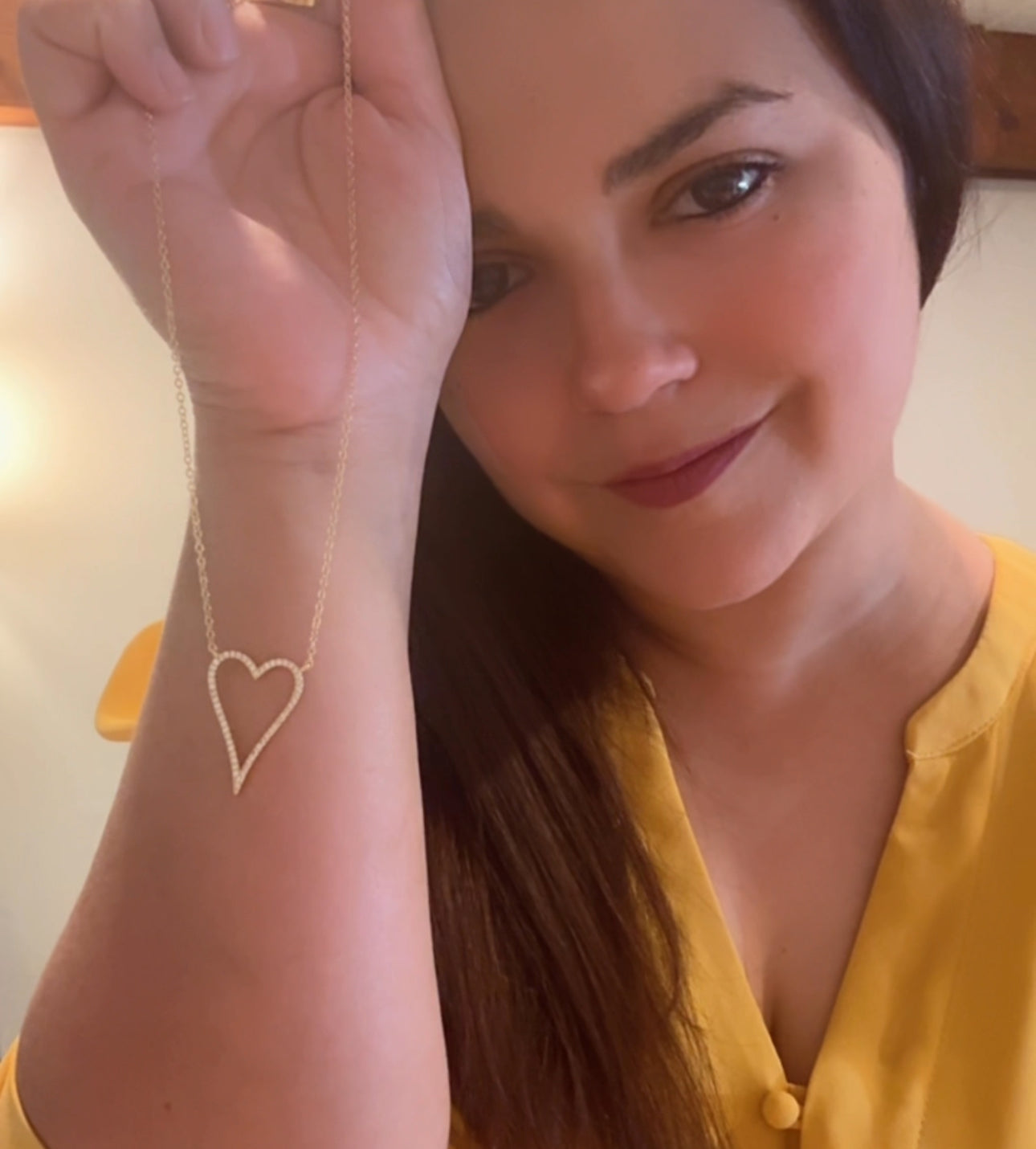 Open Heart Necklace