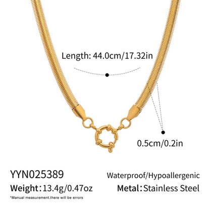 Snake 16” Charm w Pearl Necklace
