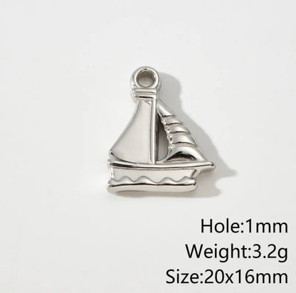 Boat Silver Charm