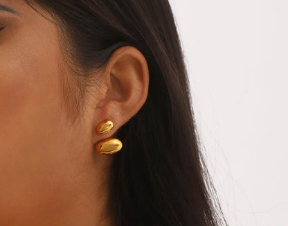 Geometric Gold Earrings