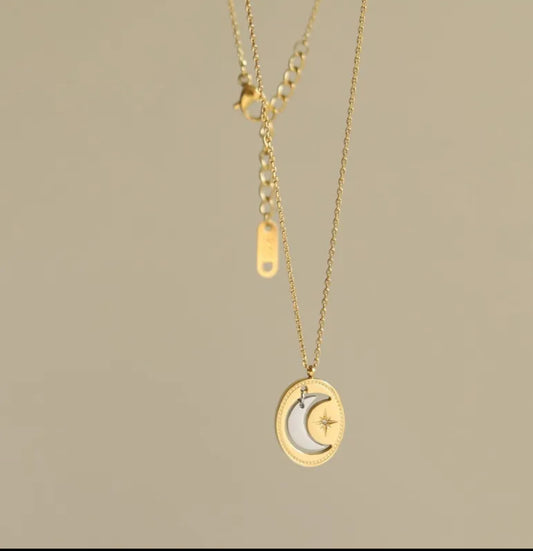 Silver Moon Necklace