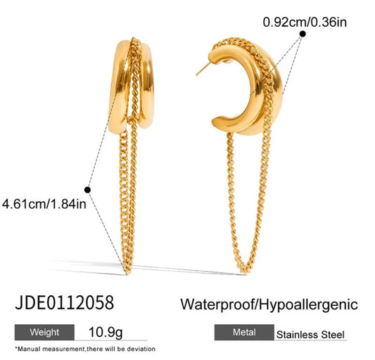 Hoops chain Earrings