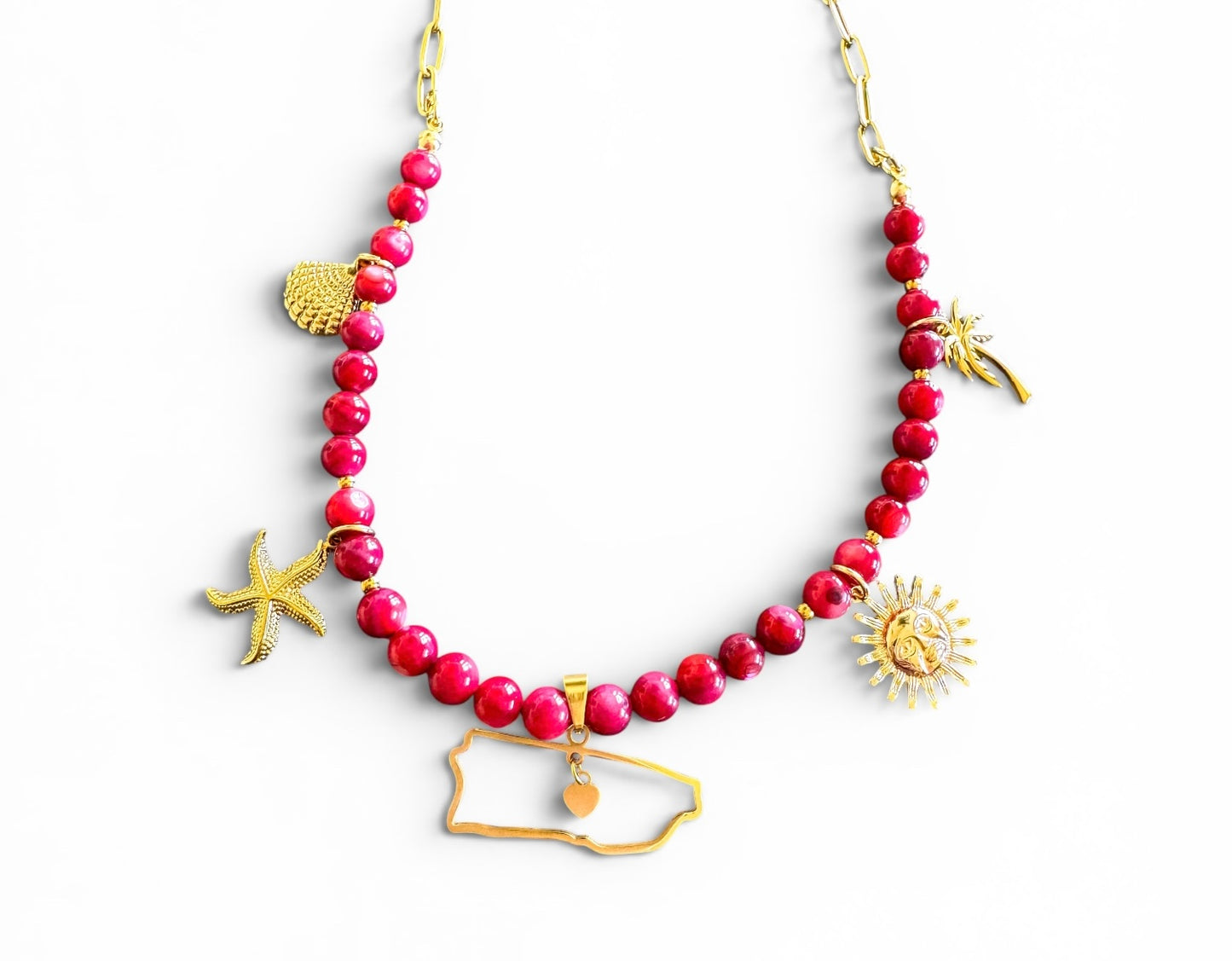Boricua Charm Necklace