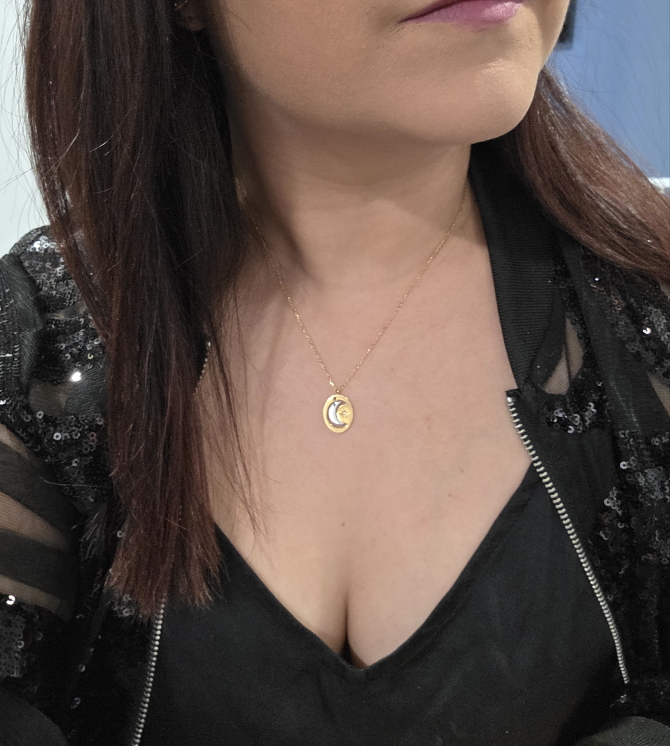 Silver Moon Necklace