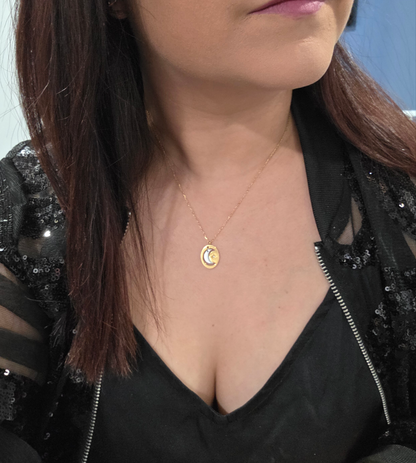 Silver Moon Necklace