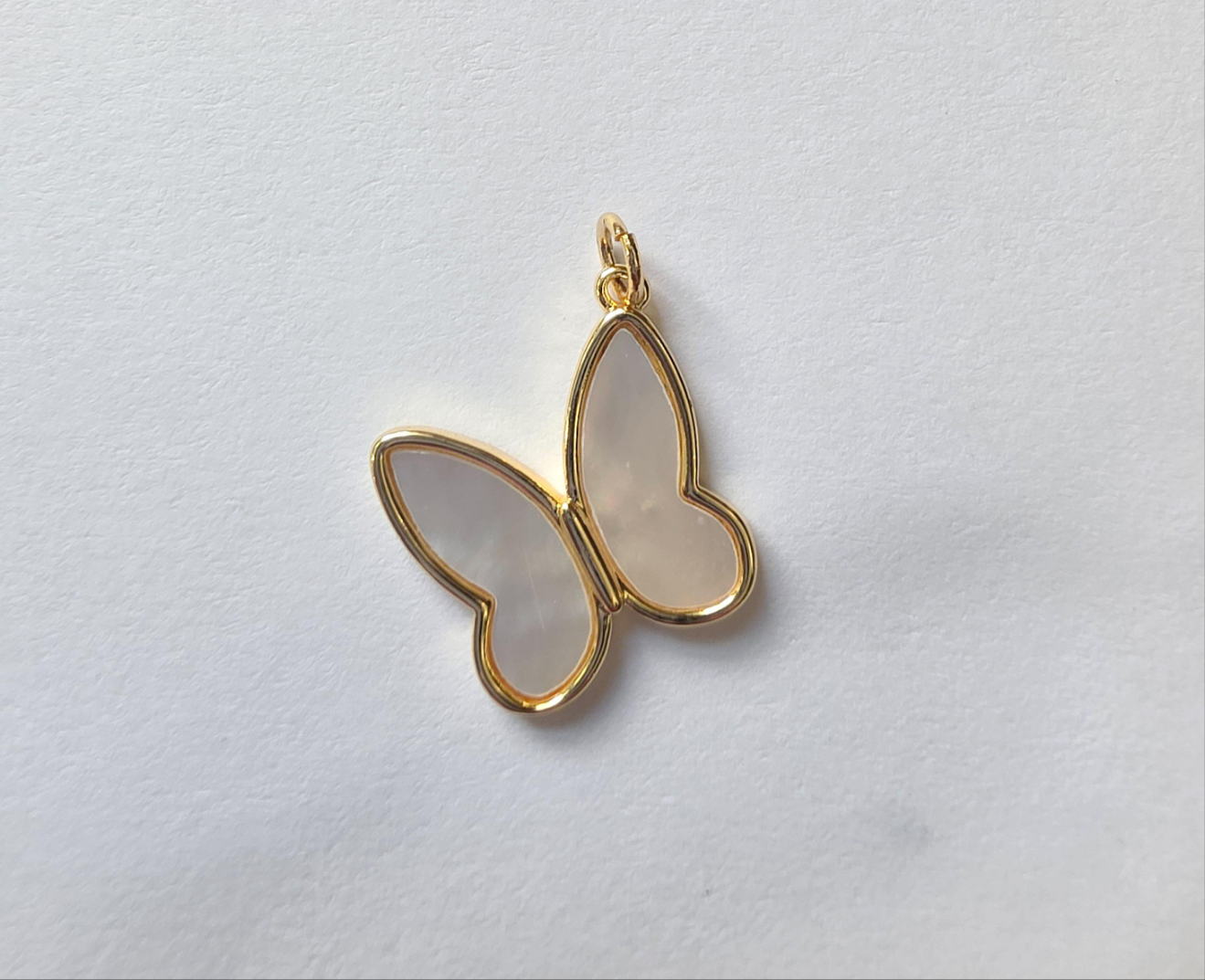 Shell Butterfly charm