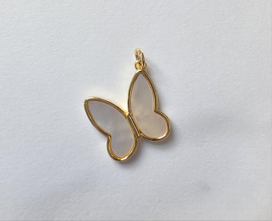 Shell Butterfly charm