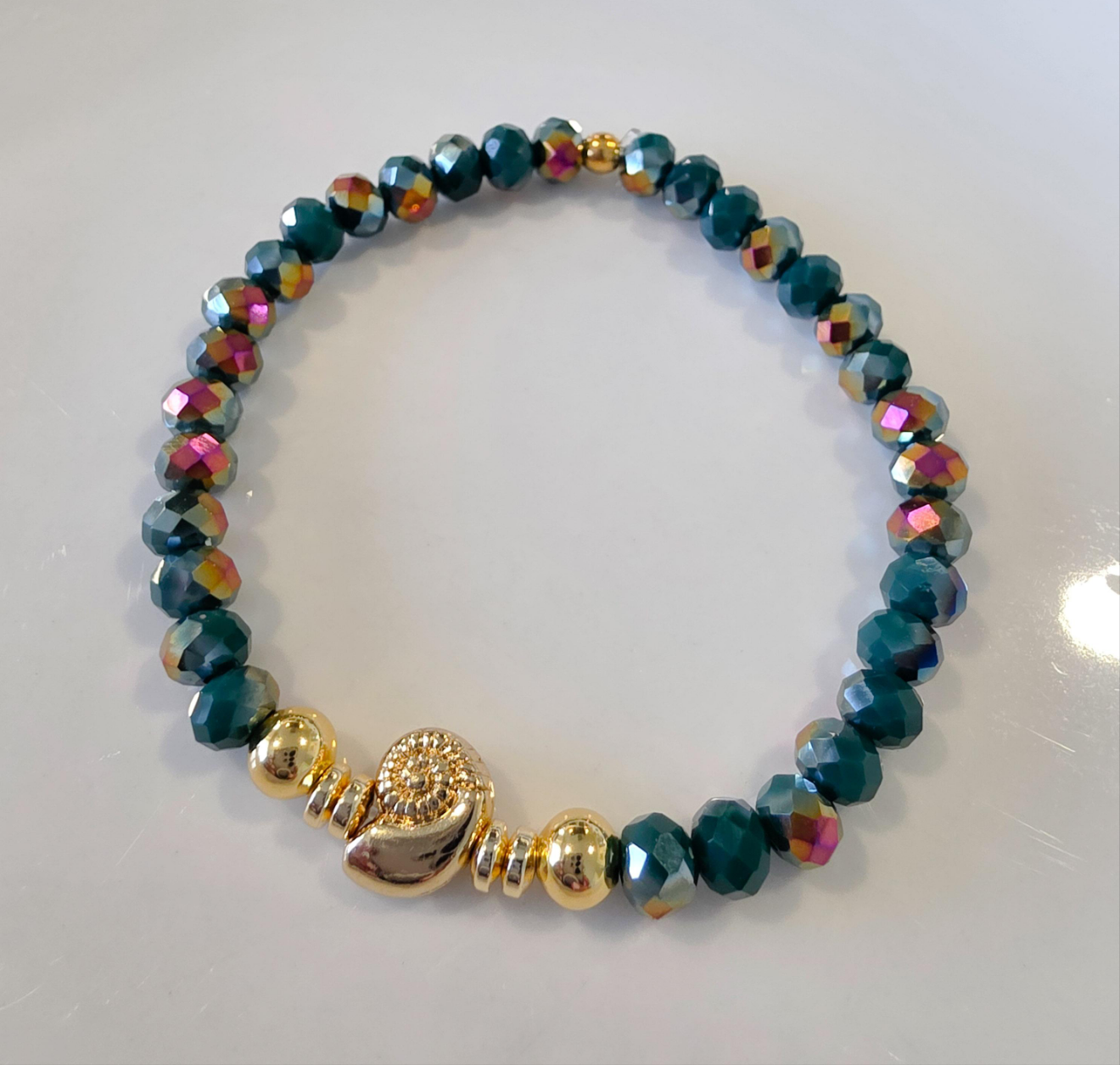 Emerald Shell Bracelet
