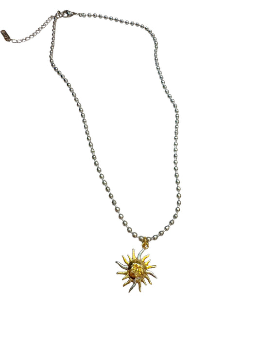 Silver Sun Necklace
