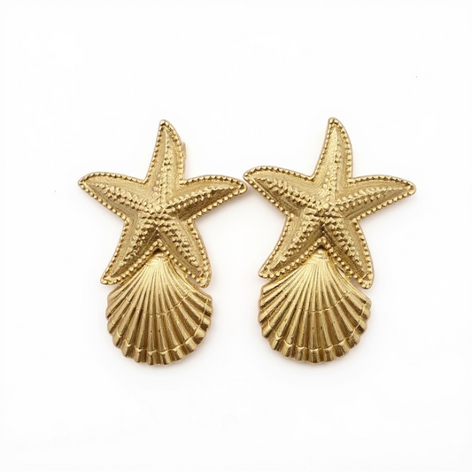 Big Vacation Beach Earrings