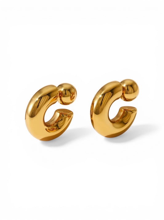 Chunky Gold Hoops