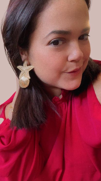 Big Vacation Beach Earrings