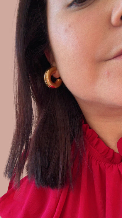 Chunky Gold Hoops
