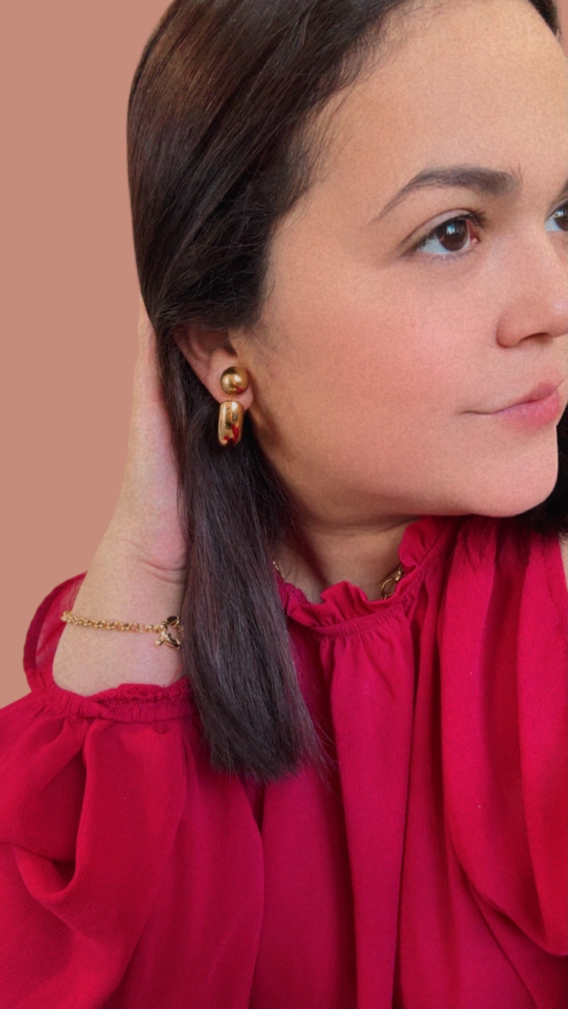 Chunky Gold Hoops