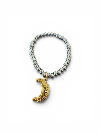 Double tone moon Bracelet