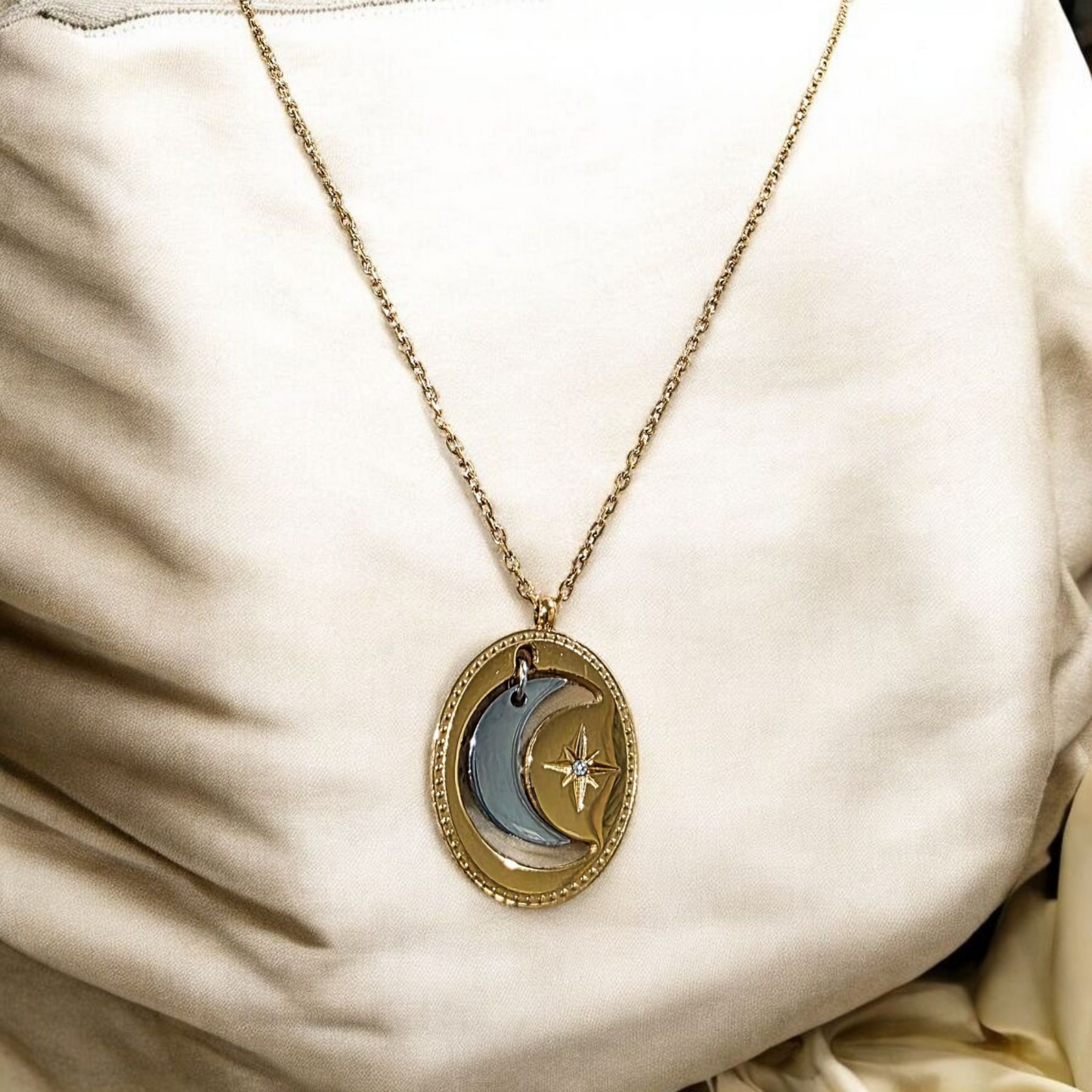 Silver Moon Necklace