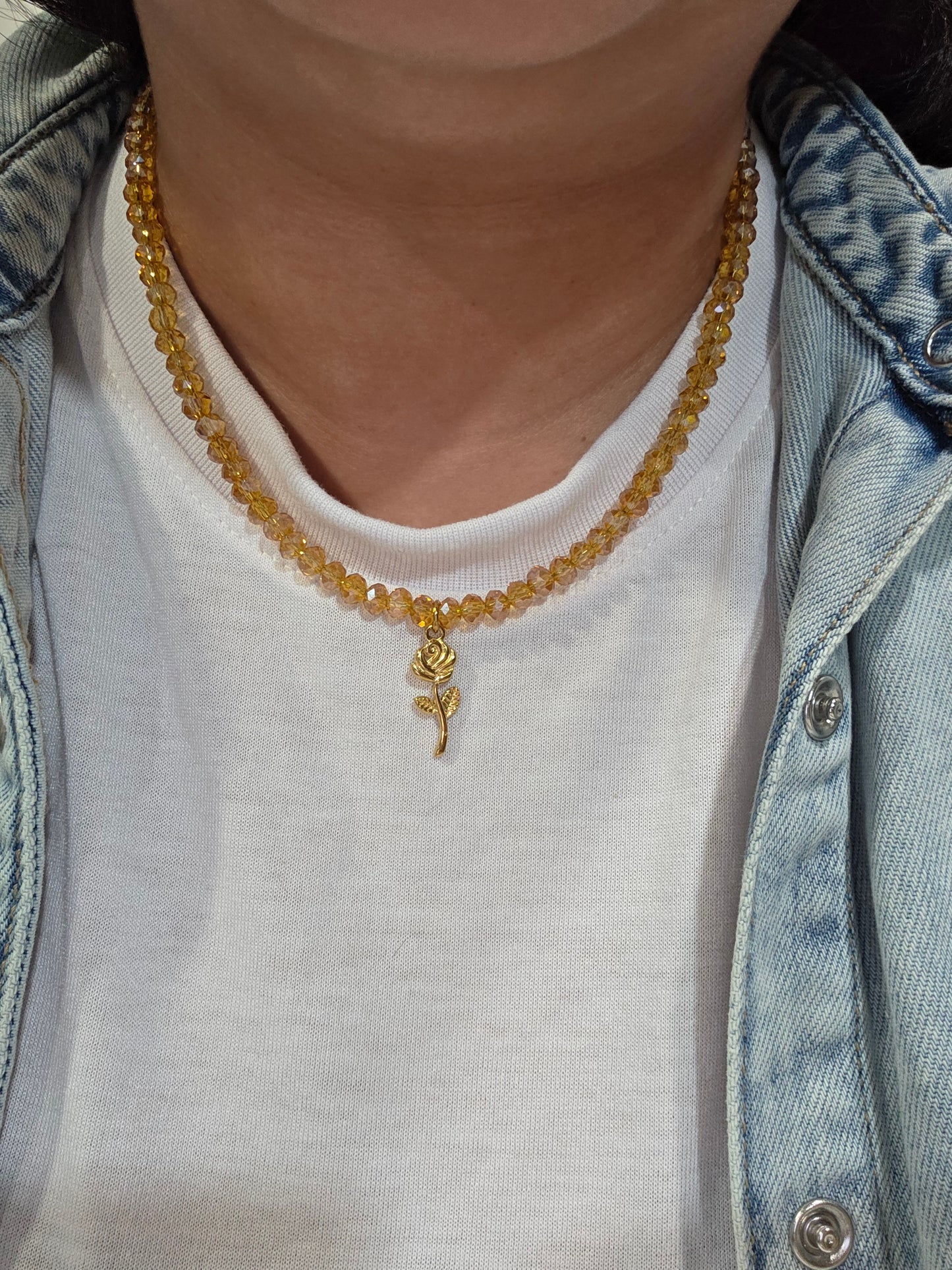 Rose Fall Necklace