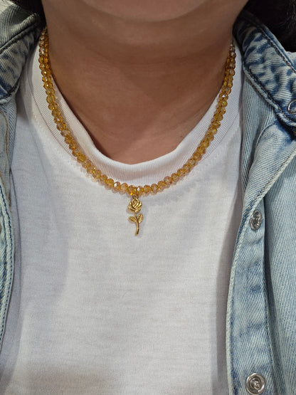 Rose Fall Necklace