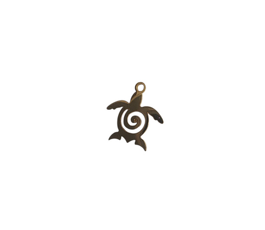 Mini spiral turtle charm