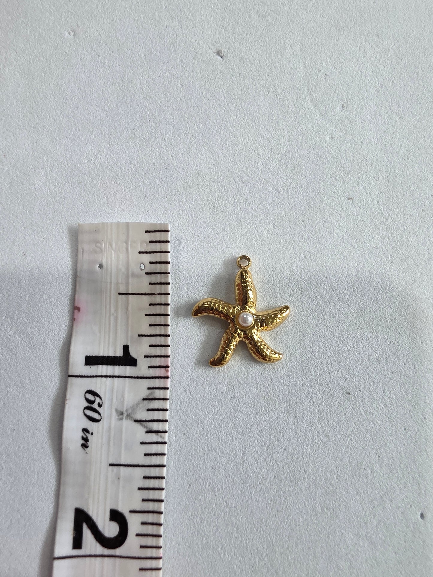 Marine Star Pearl Charm