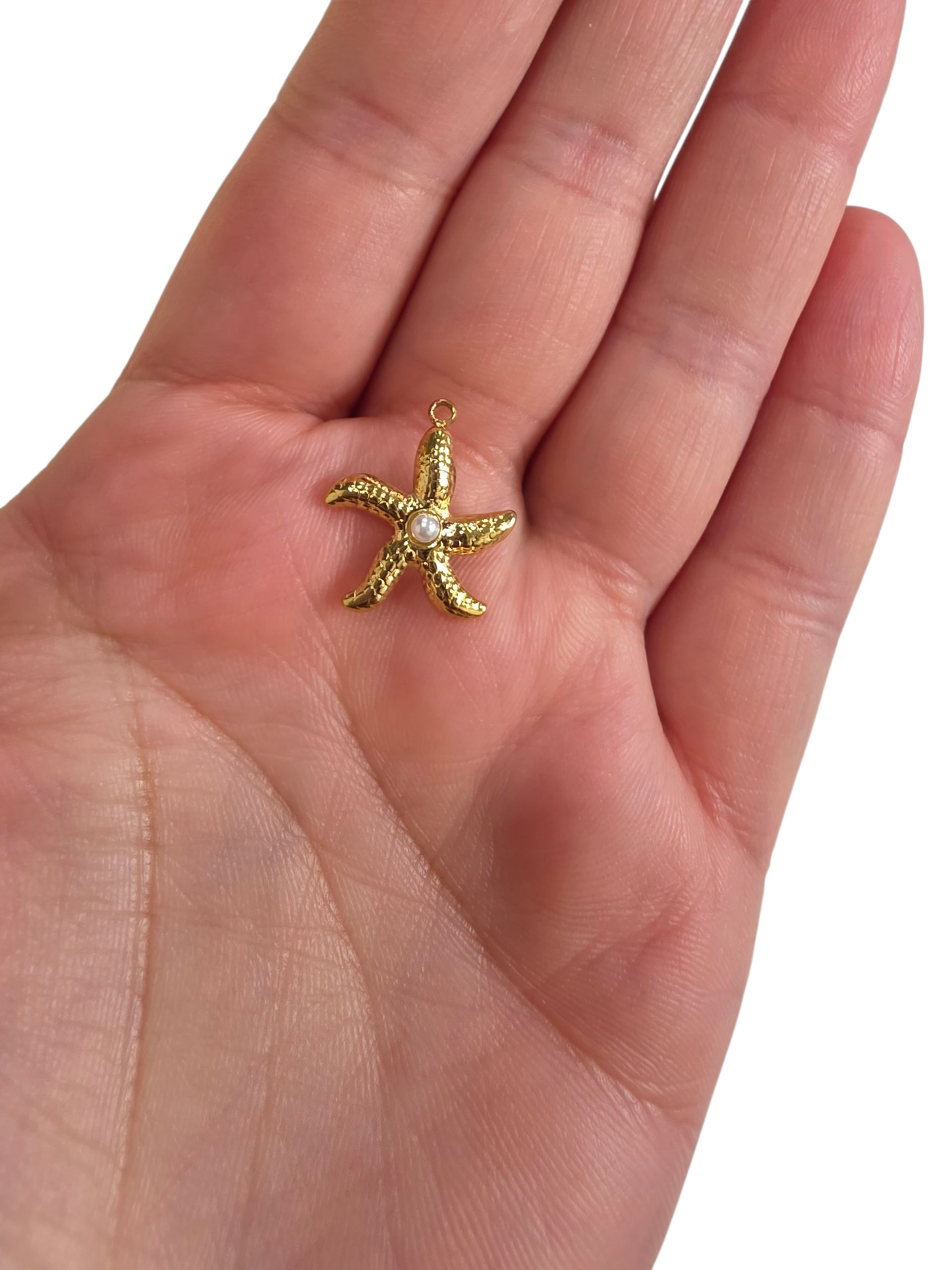 Marine Star Pearl Charm