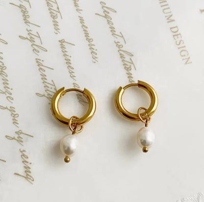 Pearl Hoops