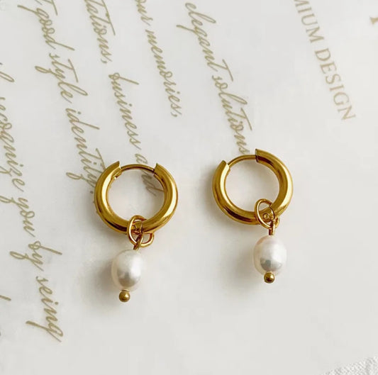 Pearl Hoops