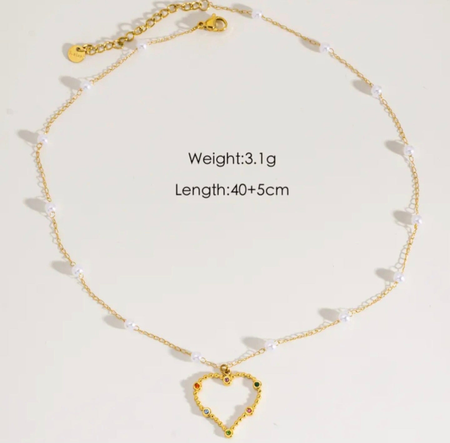 Color Heart Necklace