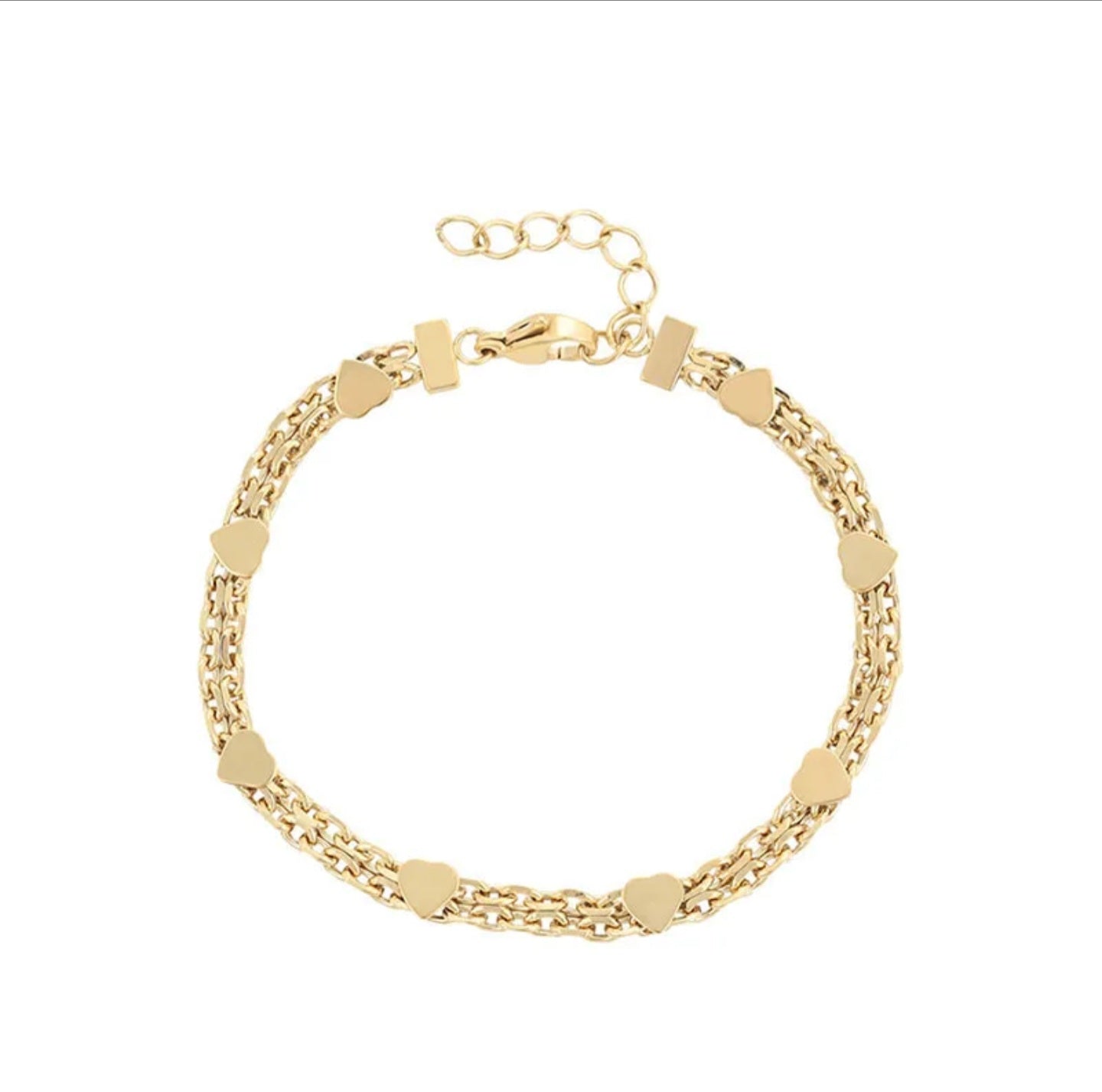 Gold Hearts Bracelet