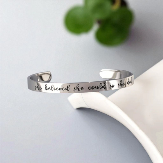 She Believed Bracelet