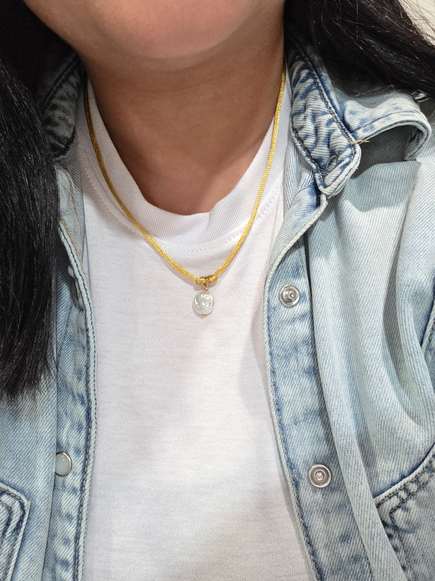 Pearl fall necklace