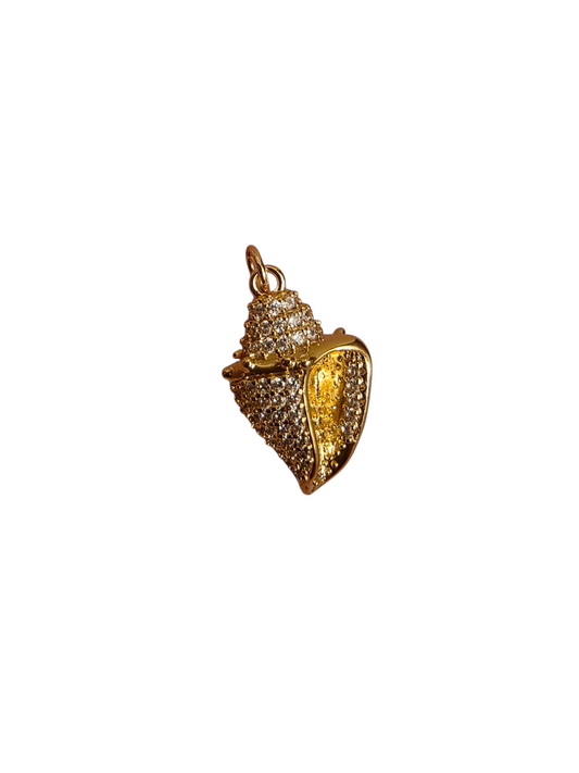 Diamond shell charm
