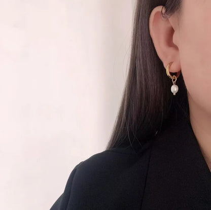 Pearl Hoops
