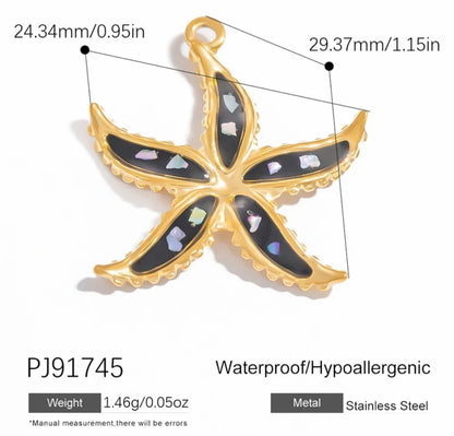 Black sea Star Charm