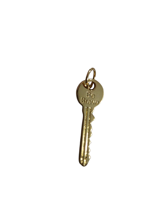 Be Brave Key Charm