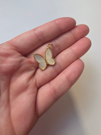 Shell Butterfly charm
