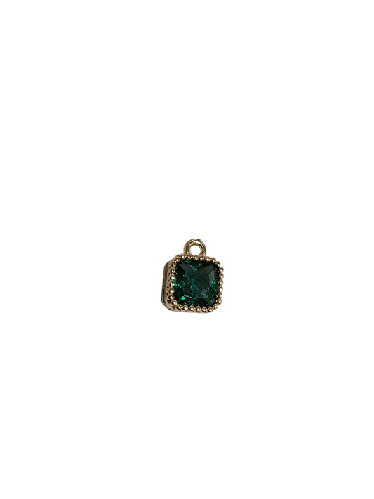 Small Emerald Charm