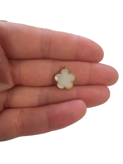 Nacar Flower Charm