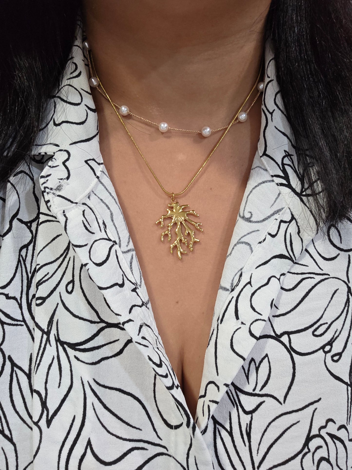 Coral Love Necklace